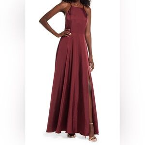 Lulus medium burgundy maxi dress